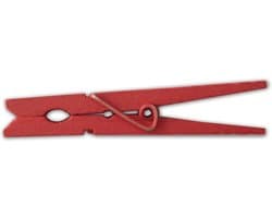 Grote Houten Wasknijpers 3-5/16" 8.5cm - Set van 30 Stuks voor Creatieve Projecten en Klussen