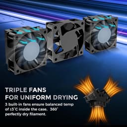 Filament Droogbox - 3D Printer Accessoire - Prints Verbeteren - Snelle Verwarming - 4 Spoelen Capaciteit - Wit — thumbnail 2