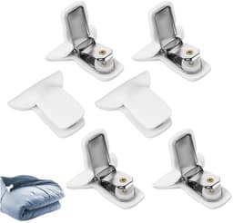 Dailygoods- Dekbedclips voor Dikke Dekbed - 6 Stuks - Sterke Grip - Gewatteerde Bevestigingsmiddelen - Zachte EVA-buitenkant - Compact en Eenvoudig Op te Bergen - Bedlakenclips — thumbnail 1