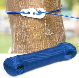 SnelShoppen - 50m Sterke Tuinlijn met Stalen Kern - Duurzame PVC Drooglijn voor Buiten - Perfect voor Tuin, Camping en Klussen — thumbnail 4