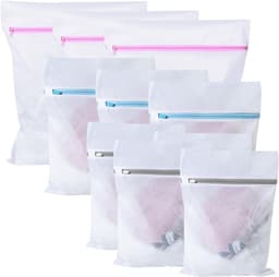 10 Stuks Wasnetten, Duurzame Mesh Waszakken in 3 Maten voor de Wasmachine, Ideaal voor Delicate Was, T-Shirts, Jassen en Baby Kleding — thumbnail 1