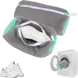 Set van 2 waszakken voor schoenen, optimale bescherming en reiniging, 360° schoonmaak, ideaal voor sneakers en sportschoenen — thumbnail 1