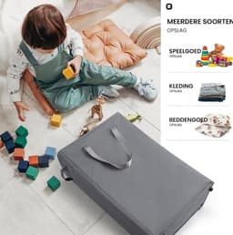Lìon® Wasmand - 45L - Wasbox - Wasmanden - Hrijs - 19cm x 61cm x 39cm — thumbnail 3