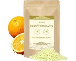Fragrance wax beads 500 g voor langdurige geurbeleving, geurige parels voor kleding en textiel, frisse en zachte geur in geel en oranje