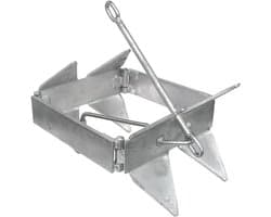 Kubusanker - Doosanker boot - Watersport verankering - Directe grip - 113 kg - Verzinkt