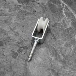 10 stuks 25mm Katrol Touw Nylon Hangende Katrollen Waslijn Katrollen voor Binnen Patios Balkons Daken Muurinstallaties 38x6mm — thumbnail 4