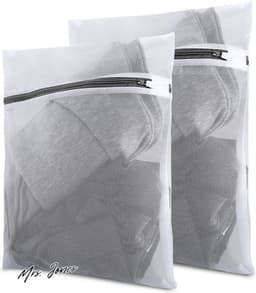 Functionele Mesh Waszakken Met Ritsen - Duurzame Waszak Voor Wasmachine - Dikkere BH Waszak Voor Het Reinigen - Mannen Vrouwen Blouse Kousen Ondergoed Baby Kleding — thumbnail 1