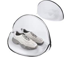 Schoenwaszak voor wasmachine - Wit - 40 x 22 x 24 cm - Dubbellaags Mesh Polyester - Voor Schoenen en Textiel