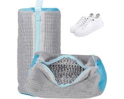 Schoenwaszak voor wasmachine - Wit - 18 x 32 cm - Herbruikbaar Gaas Wasnet voor Sneakers en Sportschoenen
