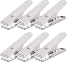20st roestvrijstalen wasklemmen met stevige, duurzame klem Metalen wasknijpers voor het ophangen van wasgoed Thuiskeuken Buitenreiskantoor — thumbnail 1
