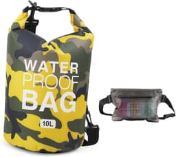 pakzak, drijvende droogrugzak, strandtas, lichte droogzak voor strand, boottochten, vissen, kajakken, zwemmen, rafting, camping, 5 l, 10 l, 15 l, 20 l, 30 l — thumbnail 1