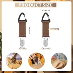 Dailygoods- Hoedenclips Draagbaar - Elastische Hoedenhouder - Sjaal/Handschoen Clips - Veelzijdig Ontwerp - 6 Kleuren - Hoogwaardige Materialen — thumbnail 3