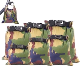 Droogzak | Waterdichte Droogzak voor Boottochten | Opbergzak Voor Uitrusting Kleding Met Camouflageprint Geschikt Voor Buitensporten Kamperen Raften — thumbnail 1