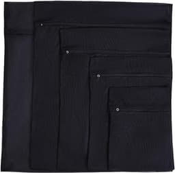 Waszakken, fijne mesh waszak, ritssluiting, beschermt de beste kleding in de wasmachine (zwart) — thumbnail 1