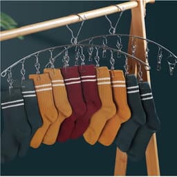 Metalen Sokkenklemmen - Wasknijpers Ondergoed - Kleding Drogen - Roestvrij Staal - 10 Stuks - Zilver — thumbnail 2