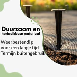 Grondankers 50 x 25 mm - Kunststof - UV-bestendig - Bevestiging voor onkruiddoek en tuindoek - ShopVlot — thumbnail 2