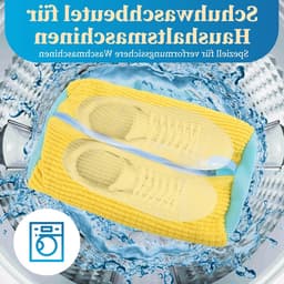 Waszak voor Schoenen, Geschikt voor de Wasmachine, Zippered Schoenentas voor Sport- en Tennisschoenen, Verkrijgbaar in Meerdere Kleuren (Geel en Blauw) — thumbnail 5