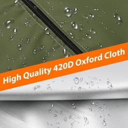 Rotonde Waslijn Beschermhoes van 420D Waterdicht Oxford Stof met Rits en Trekkoord voor Buitengebruik, Ideaal voor Tuin en Wasgoed — thumbnail 2