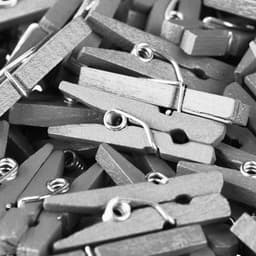 mini houten wasknijpers - set van 400 - zilver — thumbnail 5