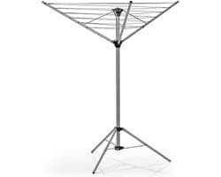 MKSS® Droogmolen met Voet voor Camping & Thuis - Wasrek Staand - Droogrek Inklapbaar - Grijs — afbeelding 1