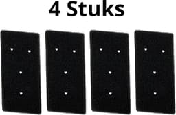 Bramokava 4x Filter geschikt voor Droger Whirlpool Bauknecht Ignis ( met 4 gaatjes) - 481010345281 - 8015250474909 - 481010716911 - Spons Foam Schuim — thumbnail 5