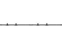 vidaXL - Ophangset - voor - schuifdeur - 200 - cm - koolstofstaal — afbeelding 1