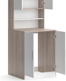 Hoog Smal Badmeubel Kast Boven Wasmachine Opslagruimtebadkamerkast — thumbnail 3