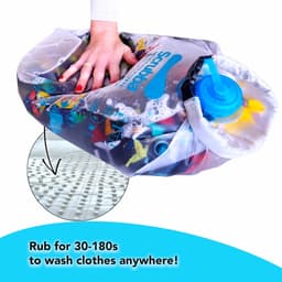 Waterclear Waszak Draagbare Wasmachine - Handig voor Reizen en Camping - 1 stuk — thumbnail 4