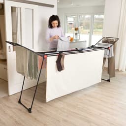 Vileda Infinity Flex Ultimate Droogrek (Black Edition) - Tafel Droogrek - 30 m drooglengte - Telescopisch uittrekbaar centraal plateau - Hoge vleugels — thumbnail 4