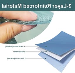 Set van 2 Waszakken voor de Wasmachine, 15x15cm Herbruikbare Netzakken voor Ondergoed, Bh's en Sokken, Perfect voor Reis en Organisatie van Wasgoed — thumbnail 5
