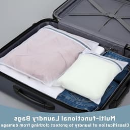 Set van 4 Mesh Waszakken voor de Wasmachine, Duurzame Waszakken voor Delicate Kleding, Ideaal voor Reis en Studentenhuis — thumbnail 3