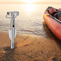 Zandanker Boot - Roestvrij staal - Watersport Stabiliteit - Sterke Zandgrip - 44 cm - Zilver — thumbnail 4
