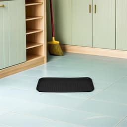 Paraplu Schoen Lekbak - Schoenenmat Hal - Voorkom Natte Vloeren - Waterdicht Antislip - 76 x 38 cm - Zwart — thumbnail 3