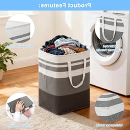 Dailygoods - Opvouwbare Wasmand met 2 Opbergzakken en Handvat — thumbnail 4