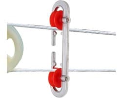 Waslijnrol - Waslijnspanner Katrol - Was Drogen - Voorkomt Klitten - 18.5 cm - Aluminium