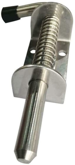 Allecto - Springbolts - Heavy Duty - 120mm - Zwart - Garagedeur - Staldeur - Veiligheidssluiting - Stevig ontwerp — thumbnail 2