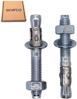 Wigankers M14 - Verzinkte ankerbouten - Beton bevestigen - Zelfspannende clip - M14 x 100 mm - Zilver — thumbnail 5