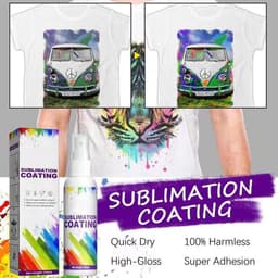 Sublimatie Coatingspray - Sneldrogende Spray - Textiel Bedrukken - Verbetert Kleurintensiteit - 100 ml - Transparant — thumbnail 2