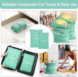 Dailygoods- Reiswaszak Waterdicht - 2 Stuks - Opvouwbaar - Waszakken — thumbnail 3