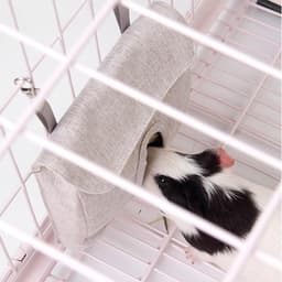 Voedertas Kleine Dieren - Hooizak Dispenser - Voorkom Hooiverspilling - Met Ophanghaken - Maat L - Meerkleurig — thumbnail 5