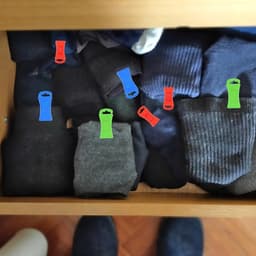 Sokkenklemmen - Wasknijpers - Sokken Organiseren - Onbreekbaar Materiaal - 60 Stuks - Meerkleurig — thumbnail 4