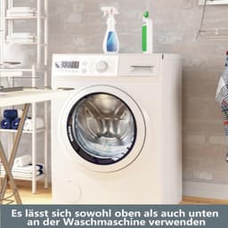 Lekbak Wasmachine - Koelkastmat - Vloer Beschermen - Verhoogde Rand - 60 x 60 cm - Zwart — thumbnail 3
