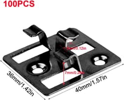 Dailygoods- Fixing Clamps RVS - WPC Clips - Onzichtbare Deck Beugel - Voor Bamboe Houten Vloer - 7-9 mm Hoogte - 100 Stuks - Terrasclips — thumbnail 3