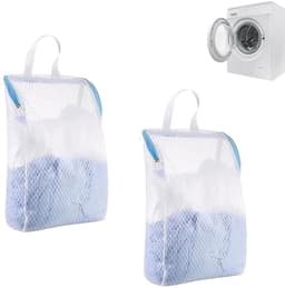 Dailygoods- Wasnet - 2 Stuks - Met Ritssluiting - Herbruikbaar - Voor Ondergoed/Sokken/Truien - Hoogwaardig Polyester - 20 x 30 cm - Waszak — thumbnail 1