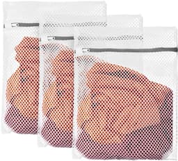 Dailygoods- Waszak Groot - Waszakjes met Rits - Waszakken voor Wasgoed - Herbruikbare Waszak - 3 Stuks - Polyester 30x40 cm - Wasnet — thumbnail 1