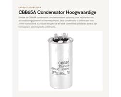 Dailygoods - CBB65A - Condensator - Hoogwaardige startcondensator - 450V 35uF - Waterdicht en duurzaam - Ideaal voor airconditioning en warmtepompen -...