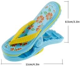 TRIXES Flip Flop Strandhanddoek Klemmen - 4-Pack - Veilig voor Zonnebedden en Tuin — thumbnail 4