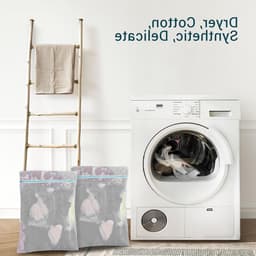 Grote Waszakken van 60 x 80 cm voor Wassen van Kleding, Bedlinnen en Handdoeken - 2 Stuks met Rits — thumbnail 4