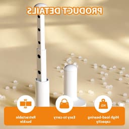 2-Pack Reis Droogrek - Klein, Opvouwbaar en Uitbreidbaar voor Ruimtebesparing - Ideaal voor Kamperen en Hotels — thumbnail 2