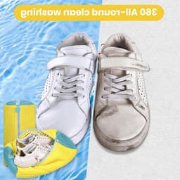 2 Stuks Waszakken voor Schoenen - Herbruikbare Waszakken voor Sneakers, Wasmachine, 360° Reiniging, Ideaal voor Wassen van Schoenen — thumbnail 2